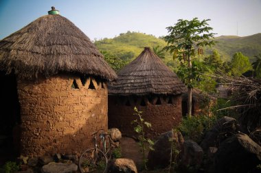 Geleneksel Losso aka Nawdba insanlar Köyü, Doufelgou, Kara bölge, Togo