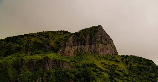 Panoramablick Auf Rocha Dos Bordoes Aka Catchphrases Cliff Flores Azores — Stockfoto