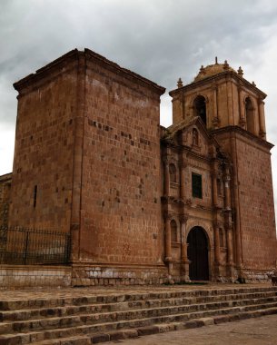 Peru, Puno 'daki Iglesia de Santa Isabel de Pucara' nın dış görünüşü