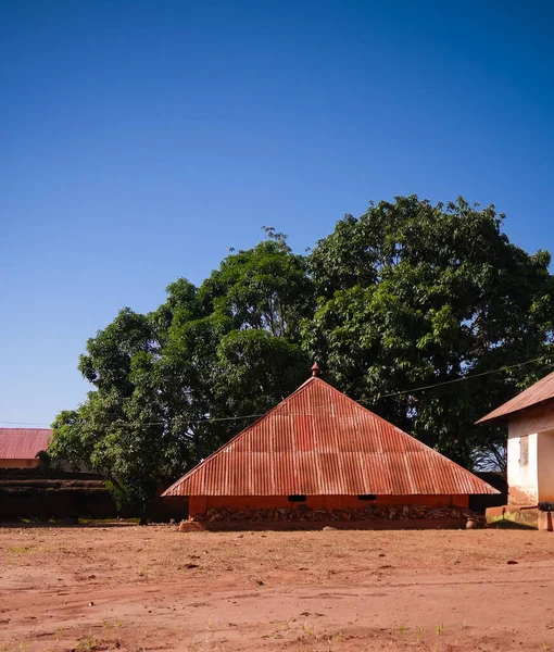 Vista Para Palácios Reais Abomey Fon Pessoas Benin — Fotografia de Stock