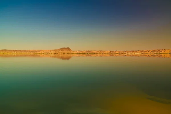 Vue Panoramique Sur Groupe Lac Teli Des Lacs Ounianga Serir — Photo