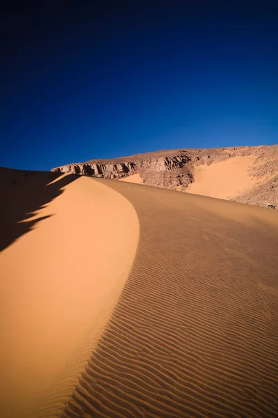 Gros plan sur les dunes du parc national du Tassili nAjjer, Algérie Images De Stock Libres De Droits