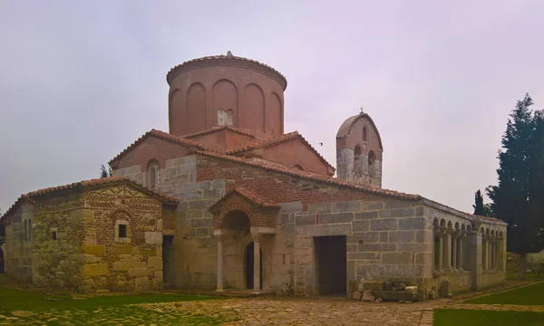 Extrior uitzicht op de kerk van Saint Mary in Apollonia, Fier, Albanië — Stockfoto