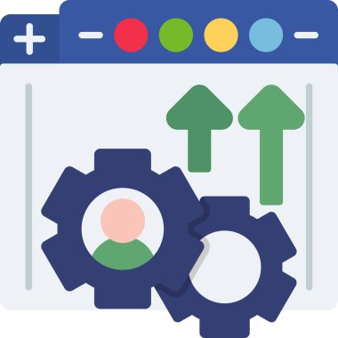 Gelişim için web tasarım simgesi. vektör