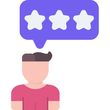 Basit geribildirim simgesi vektör çizimi