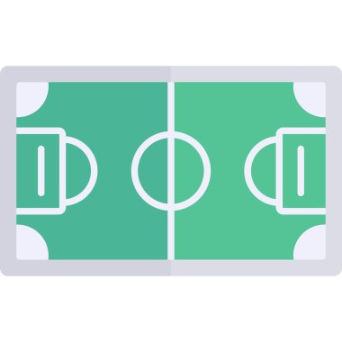 Futbol oynamak için düz alan düzeni