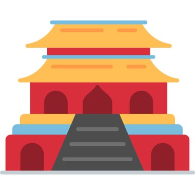 Yasak Şehir 'de renkli geleneksel bina