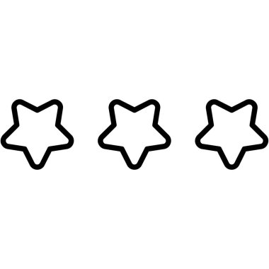 Basit derecelendirme simgesi, vektör çizimi