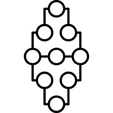 ağ paylaşım simgesi vektör illüstrasyonu. Akış Çizelgeleri