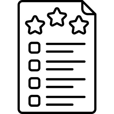 Basit geribildirim simgesi vektör çizimi