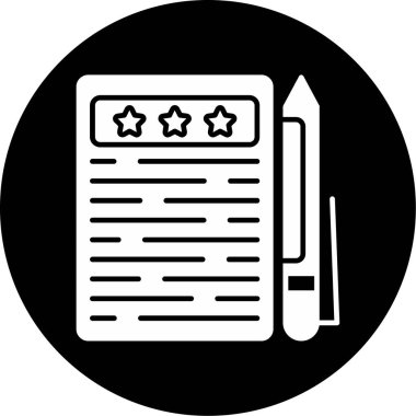 Basit geribildirim simgesi vektör çizimi