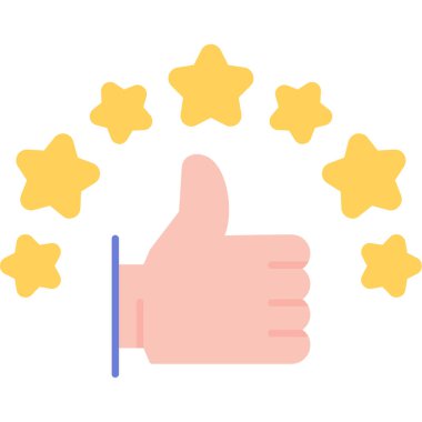 Basit derecelendirme simgesi, vektör çizimi