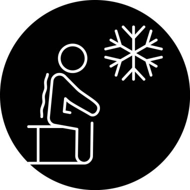 Basit Stres simgesinin vektör çizimi