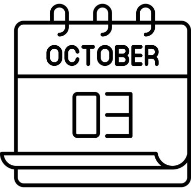 03 Ekim takvim simgesi tasarımı, vektör illüstrasyonu