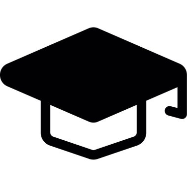 Mezuniyet kap simge vektör çizim