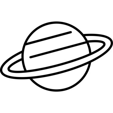Halkalı gezegenin basit bir çizimi