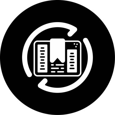 Geri dönüşüm. Web simgesi basit illüstrasyon