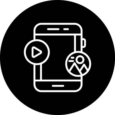 Web İçeriği simgesi, vektör illüstrasyonu