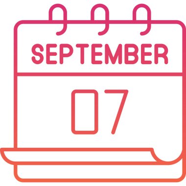 Takvim illüstrasyonunda Eylül ayı açık seçik olarak gösteriliyor