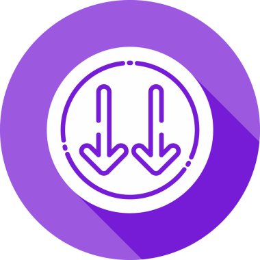 Çift İkili Ok Simgesi, Beyaz Arkaplanda İzole Ağ Resimleri