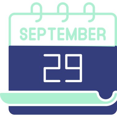 Ayın adı vurgulanmış takvim grafik görüntüleme tarihi