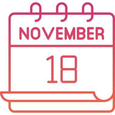 Takvim simgesi görüntüleme tarihi 18 Kasım