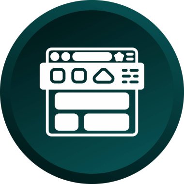 Navigasyon. Web simgesi basit illüstrasyon