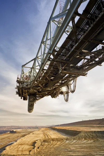 Emmer wiel graafmachine — Stockfoto