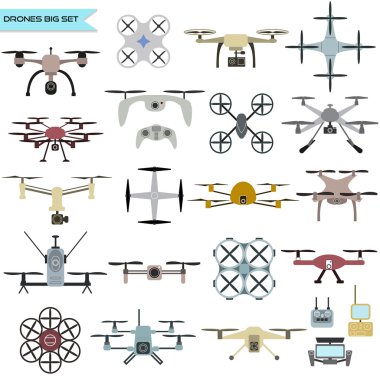 Drone vektör set.
