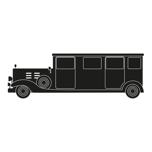 Retro auto pictogram. — Stockvector