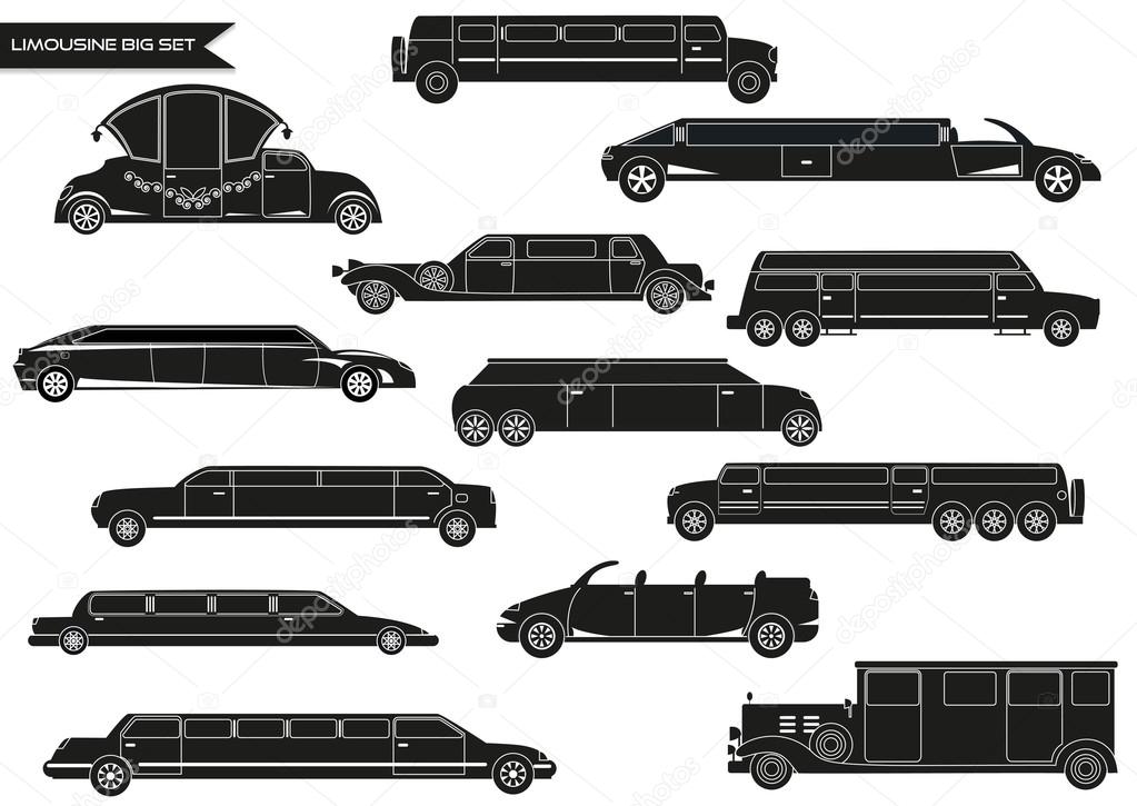 Big set of limousines.