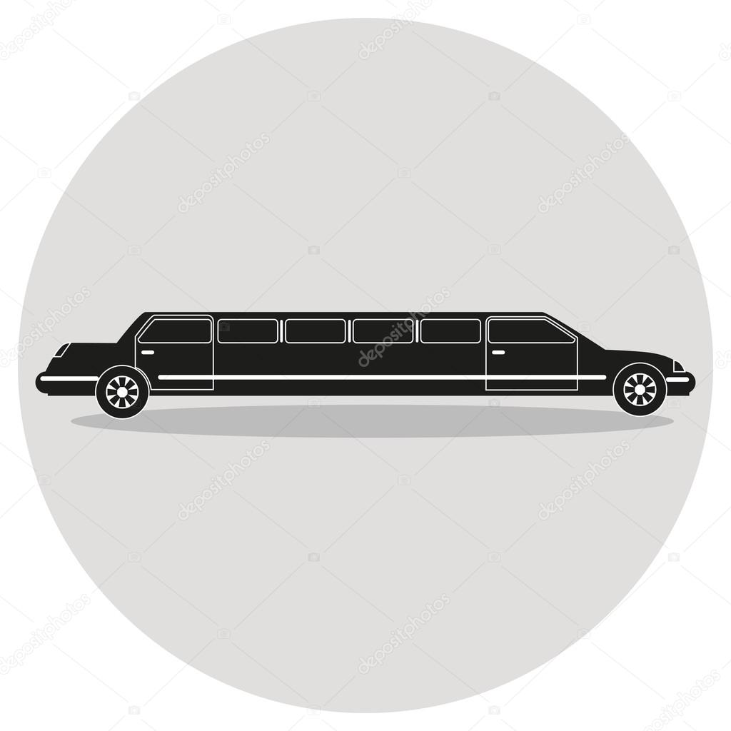 Limousine black  icon.