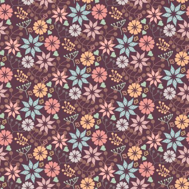 Vektör çiçeksiz desen