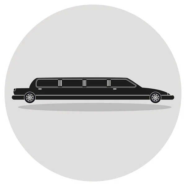 Черный лимузин . — стоковый вектор