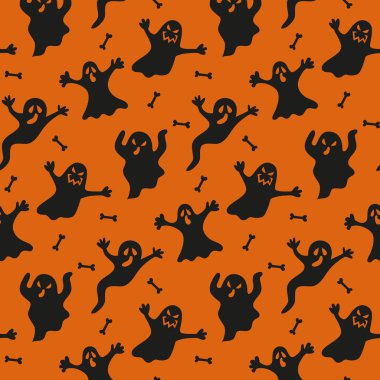 vektör Dikişsiz halloween desen. 