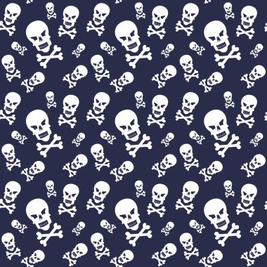 Cadılar Bayramı desen kafatasları ile.