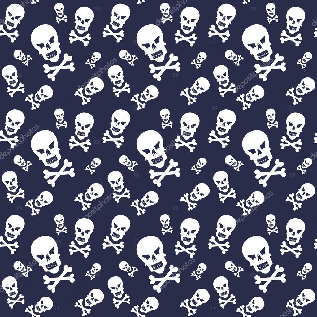 Halloween pattern with skulls.