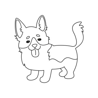 Beyaz arkaplanda çizgi film şeridi var. Vektör illüstrasyonu.