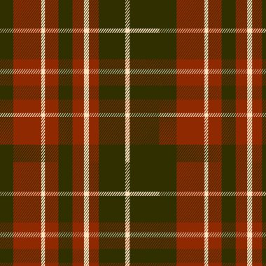 Gri Turuncu Siyah Beyaz Tartan Kusursuz Ekoseli Desen Tasarımı