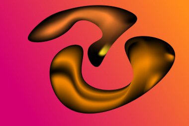 Kırmızı Gradyan Sıvı Akış Gücü Arkaplanı