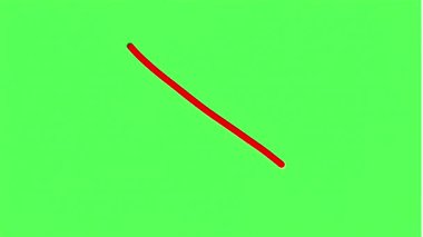 Video düzenleme ve kaplama için fırça darbesi hareketi ile gösterilen reddedilme veya hata simgesi.