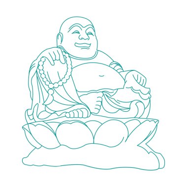 Mutlu bir Budist Tanrısı heykeli mutlu bir Budist Tanrısı heykeli