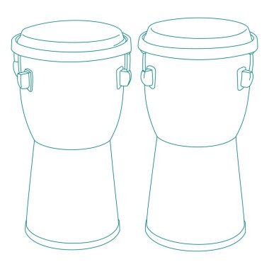 Bongo davul müzik enstrümanı Bongo davul müzik enstrümanı