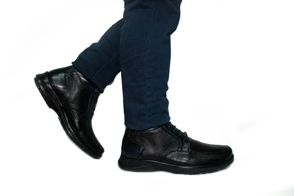 Zapatos Vestir Cuero Hombre Hommes Robe Cuir Chaussures — Photo