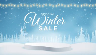 Kar Ormanı, Işıklar ve Ekran Platformu ile Özel Kış Satışı Tanıtımı