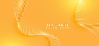 Canlı Turuncu Gradyan Akan Beyaz Çizgilerle Soyut Arkaplan