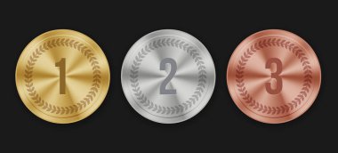 Sıralama veya Başarı İçin Altın Gümüş Madalya