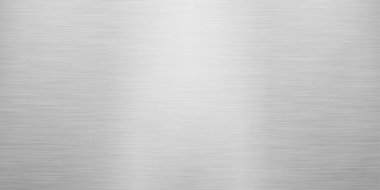 Sanayi ve Tasarım Uygulamaları için Gümüş Gri ile Yatay Tahıl Çizgileri ile Fırçalanmış Metal Doku