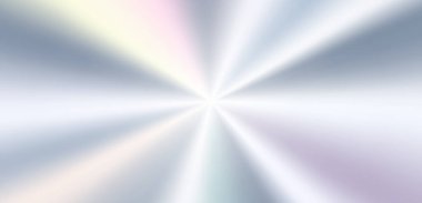 Yumuşak harmanlanmış renklere ve soyut tasarım için parlak beyaz merkeze sahip Pastel radyal yıldız patlaması gradyanı