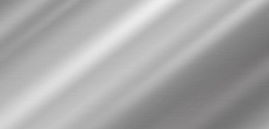 Endüstriyel ve modern tasarım arka planları için ince yatay tahıllı fırçalanmış metal dokusu ve çapraz yansıtıcı ışık gradyanı